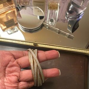 Charming Charlie Gold Interlocking Bracelets